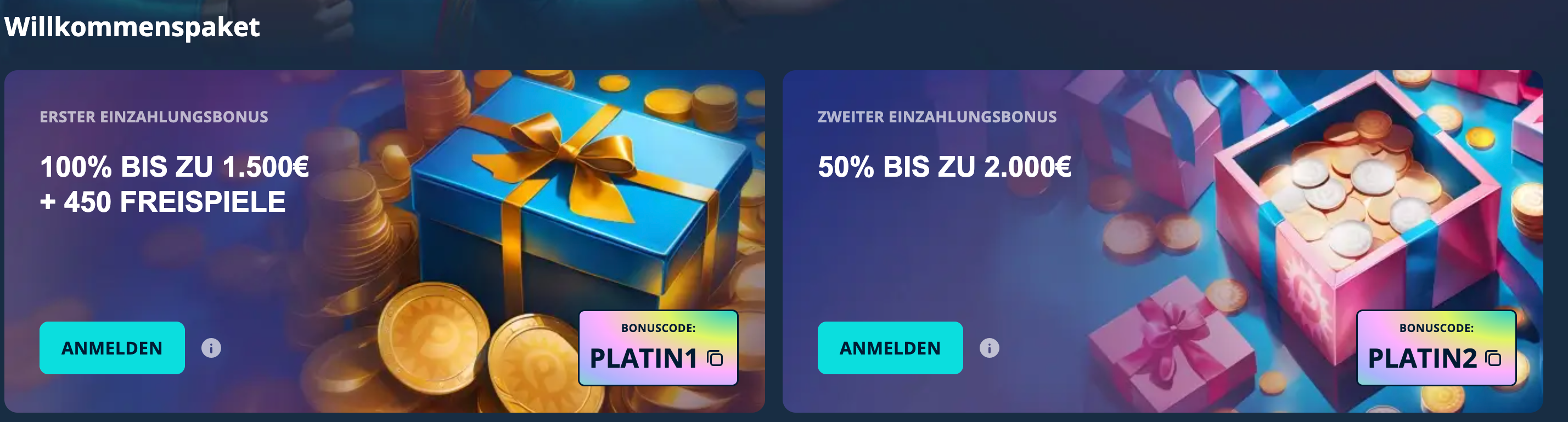 Platincasino Bonus